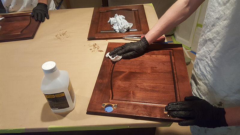 Cleaning before painting cabinets