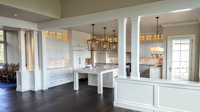 Coburg kitchen with painted ceiling detail