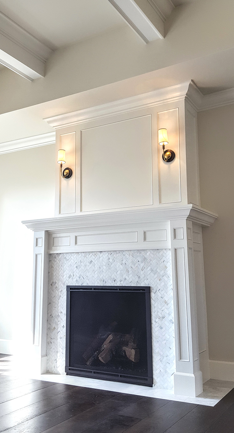 Millwork Painting Fireplace Catalyzed Enamel