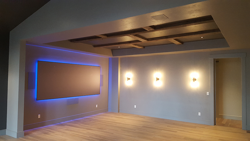 Theater Ceiling Accent Paint Faux Beams
