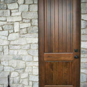 coburg stone and stained fir