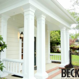 painter for white pillar exterior porch