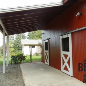 red barn painted