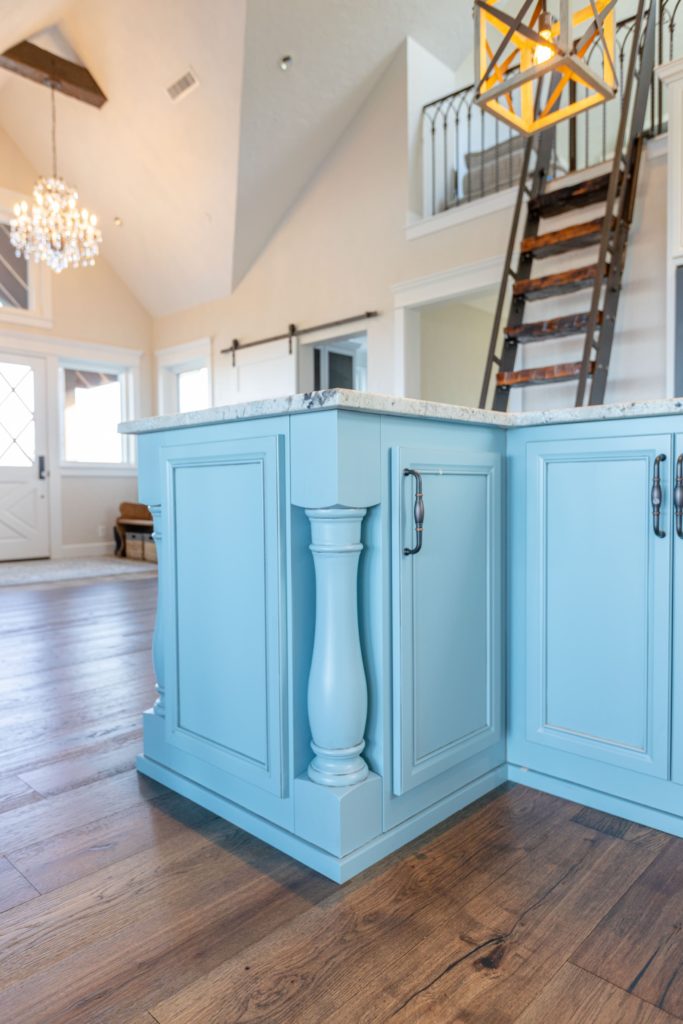 Eugene Painter for Kitchen Island details.