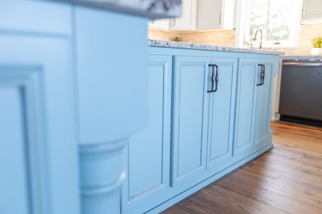 Eugene Painter for Kitchen Island using Benjamin Moore Paint