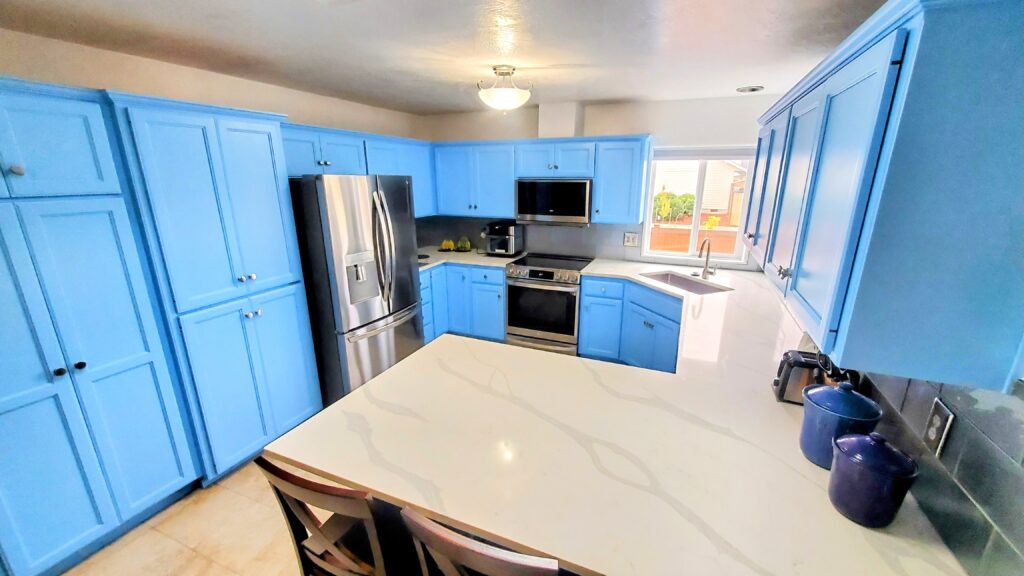 Painted West Eugene Kitchen Cabinets 