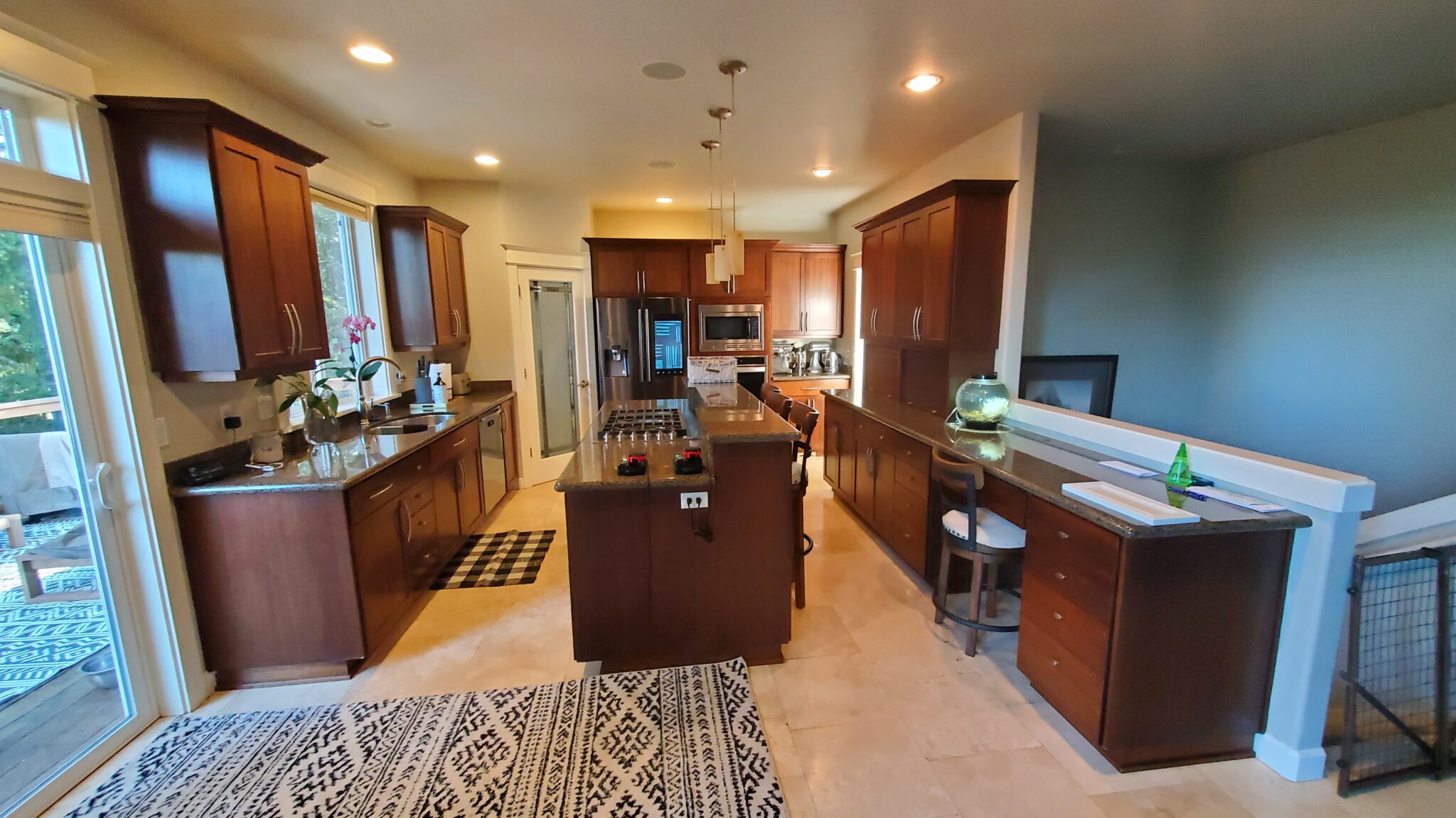 Before Cabinets were painted for Kitchen Makeover