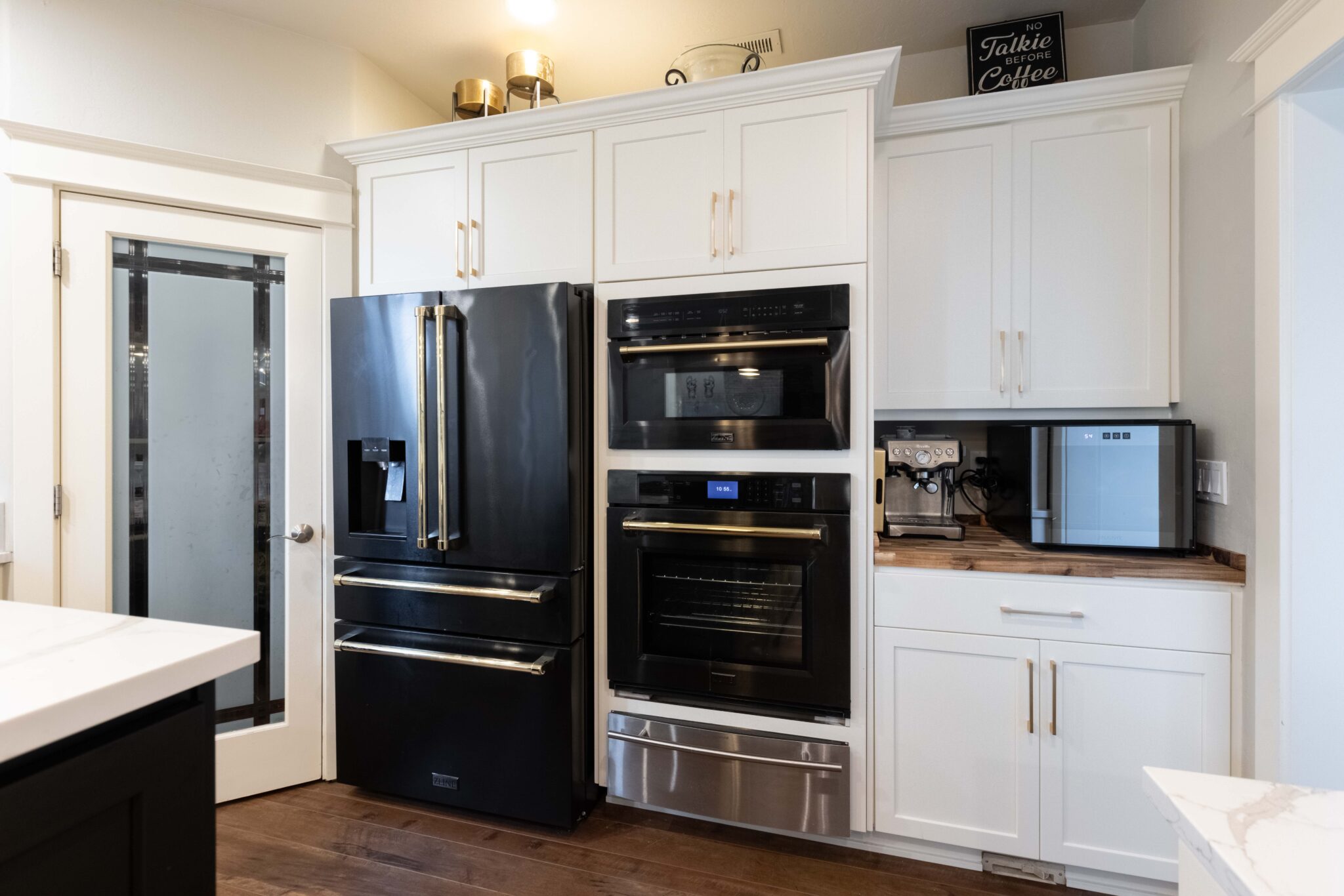 Kitchen cabinets painted and are extremely cleanable